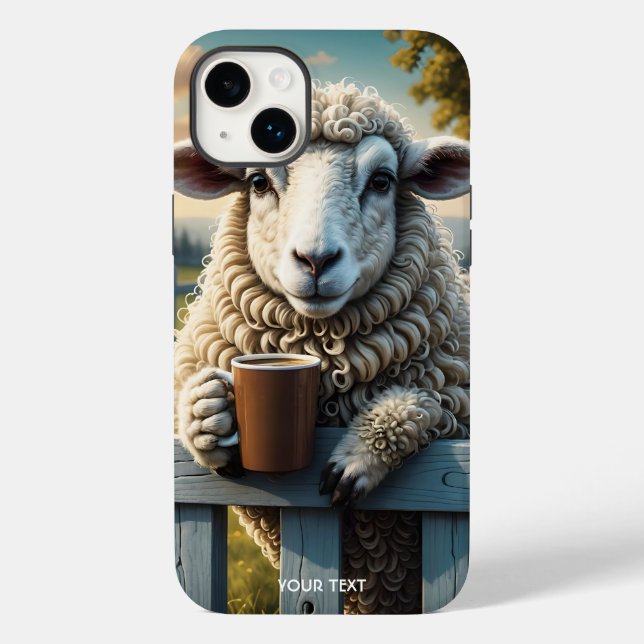 Fantasy Cute Sheep Coffee Evening Case-Mate iPhone Case (Back)