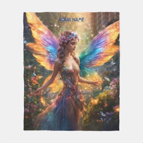 Fantasy Cute Shining Magic Fairy Fleece Blanket