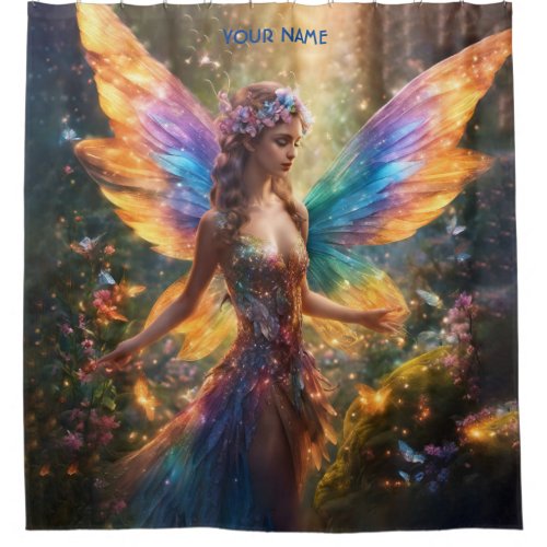 Fantasy Cute Shining Magic Fairy Shower Curtain