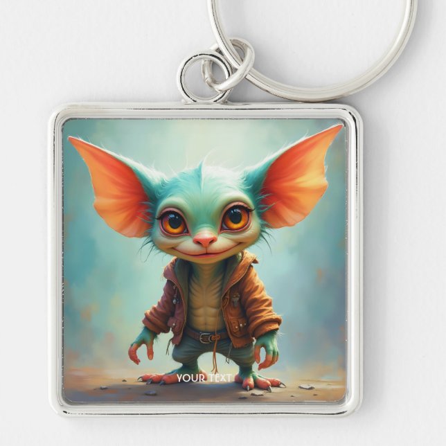 Fantasy Cute  Small Adorable Creature Keychain (Front)