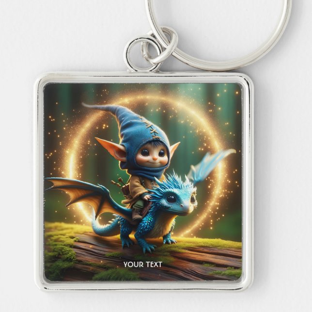 Fantasy Cute Small Flying Creature Keychain (Front)