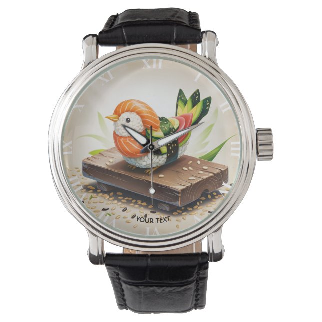 Fantasy Cute Small Sushi Bird Watch (Front)