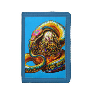 Fantasy Cute Snake Egg Vibrant Tri-fold Wallet