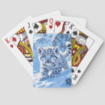 Fantasy Cute Snow Baby Leopard Poker Cards