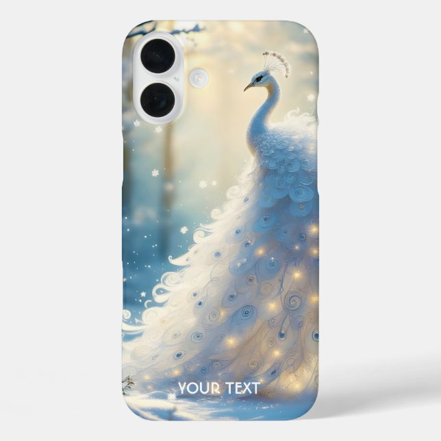 Fantasy Cute  Snow White Peacock Case-Mate iPhone Case (Back)