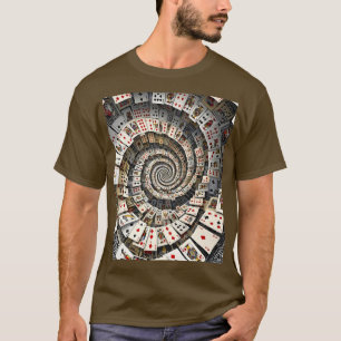 Fantasy Cute Spiral Cards Staircase T-Shirt