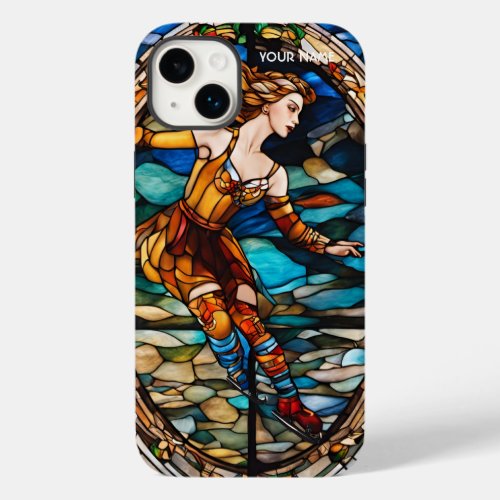 Fantasy Cute Stained Glass Figure Skating Case_Mate iPhone 14 Plus Case