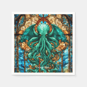 Fantasy Cute Stained Glass God Napkins