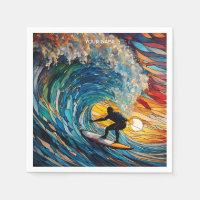 Fantasy Cute Stained Glass Surfer