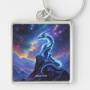 Fantasy Cute Starlight Dragon Skies Keychain