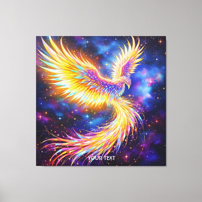 Fantasy Cute Starlight Phoenix Space Canvas Print (Front)