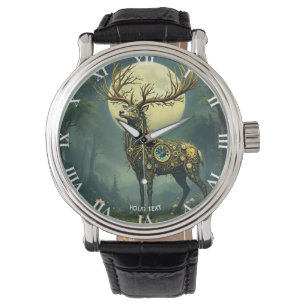 Fantasy Cute Steampunk Deer Forest Watch