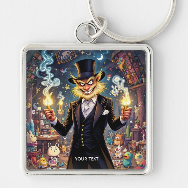 Fantasy Cute Super Villain Toys Keychain (Front)