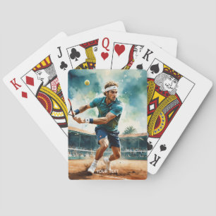 Fantasy Cute Tennis Player Ball Poker Cards