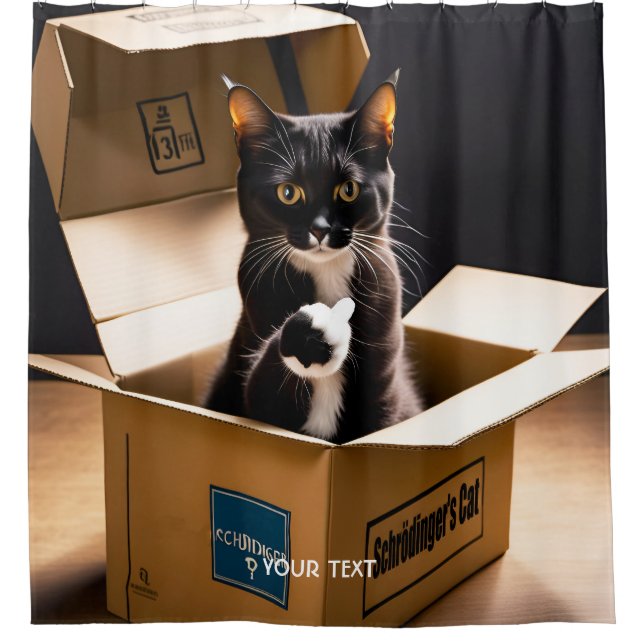 Fantasy Cute That Cat Alive Shower Curtain (Front)