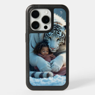 Fantasy Cute Tiger Girl Winter iPhone 15 Pro Case