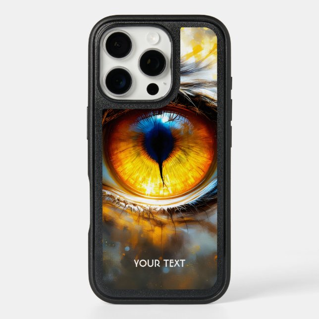 Fantasy Cute Tiger Orange Eye Otterbox iPhone Case (Back)