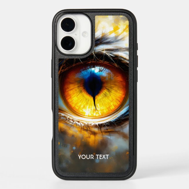 Fantasy Cute Tiger Orange Eye Otterbox iPhone Case (Back)