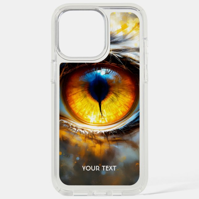 Fantasy Cute Tiger Orange Eye Speck iPhone Case (Front)
