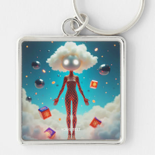 Fantasy Cute Tiny Abstract Figure Keychain