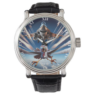 Fantasy Cute Turkey Fighter Plane Watch