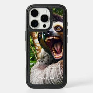 Fantasy Cute Very Angry Sloth iPhone 16 Pro Case