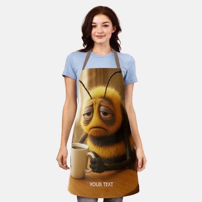 Fantasy Cute Very Tired Bee Apron (Worn)