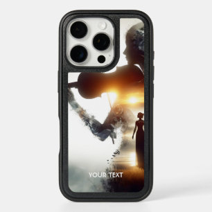 Fantasy Cute Violin Girl Sun iPhone 16 Pro Case