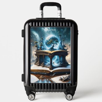 Fantasy Cute Vivid Book Space Winter Luggage by HumusInPita at Zazzle