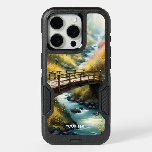 Fantasy Cute Vivid Bridge Morning River iPhone 15 Pro Case