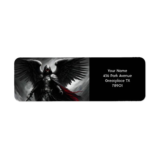 Fantasy Cute Vivid Dark Scary Angel Label (Front)