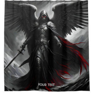 Fantasy Cute Vivid Dark Scary Angel Shower Curtain
