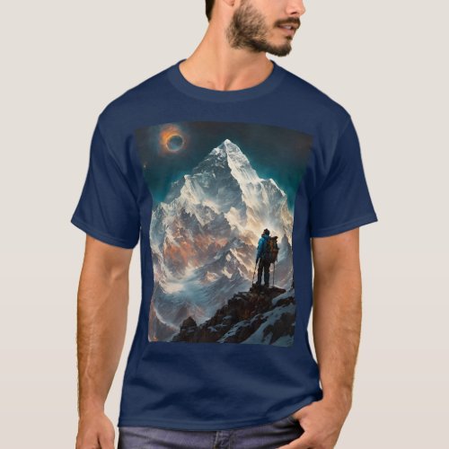 Fantasy Cute Vivid Flowers Everest Alpinist T_Shirt