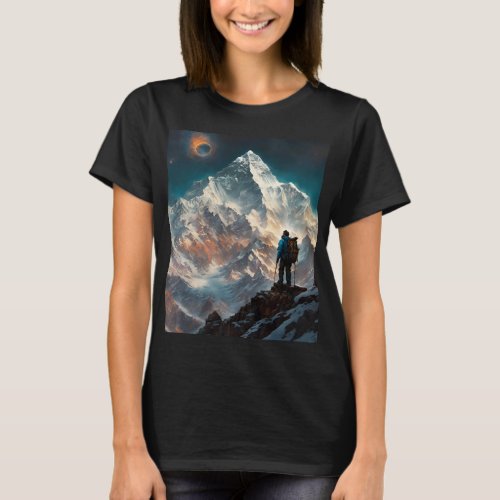 Fantasy Cute Vivid Flowers Everest Alpinist T_Shirt