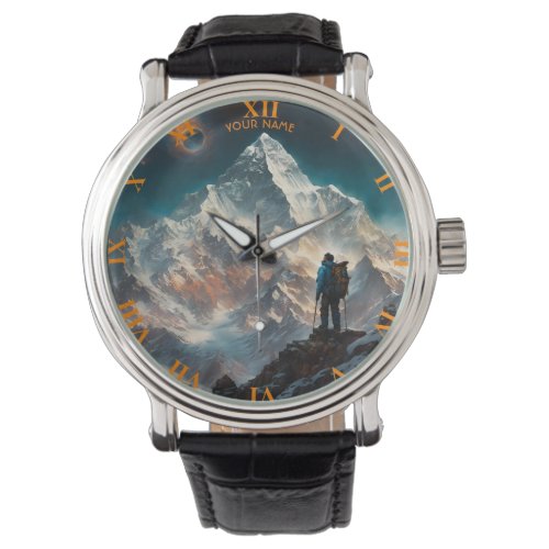 Fantasy Cute Vivid Flowers Everest Alpinist Watch