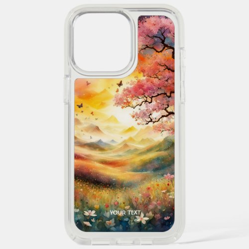 Fantasy Cute Vivid Garden Watercolor Flowers iPhone 15 Pro Max Case