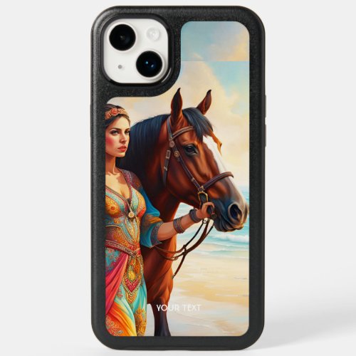 Fantasy Cute Vivid Girl Horse Sea OtterBox iPhone 14 Plus Case