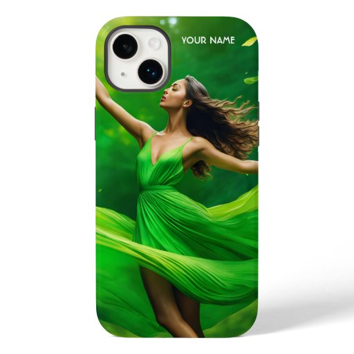 Fantasy Cute Vivid Girl Spring Forest Case-Mate iPhone 14 Plus Case