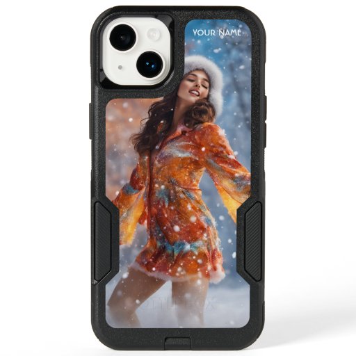Fantasy Cute Vivid Girl Winter Forest OtterBox iPhone 14 Plus Case