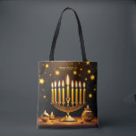 Fantasy Cute Vivid Hanukkah Menorah Stars Tote Bag<br><div class="desc">Fantasy Cute Vivid Hanukkah Menorah Stars. Perfect As A Birthday Gift Or For Any Kind Of Party</div>