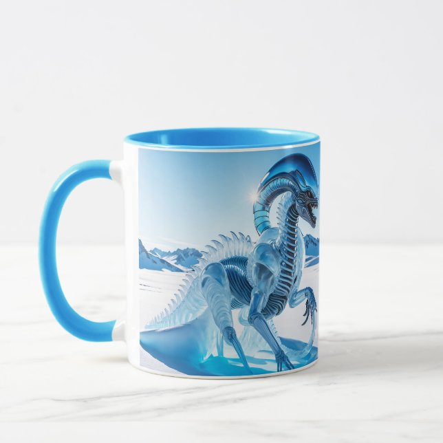 Fantasy Cute Vivid Ice Creature Sculpture Mug (Left)