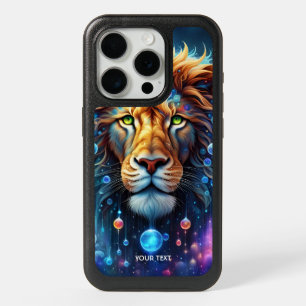 Fantasy Cute Vivid Lion Space Bubbles iPhone 15 Pro Case