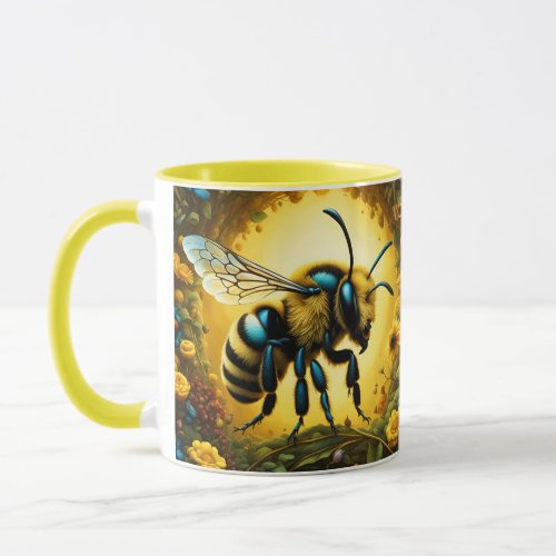 Fantasy Cute Vivid Majestic Great Bee Mug