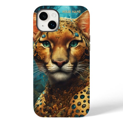 Fantasy Cute Vivid Romantic Big Cat Case-Mate iPhone 14 Plus Case