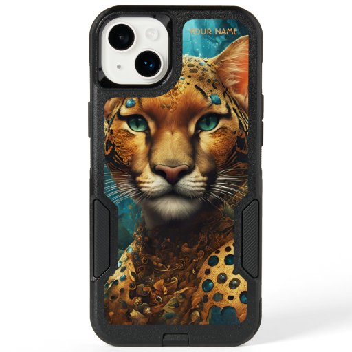 Fantasy Cute Vivid Romantic Big Cat OtterBox iPhone 14 Plus Case