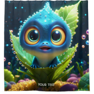 Fantasy Cute Vivid Sea Lovely Creature Shower Curtain