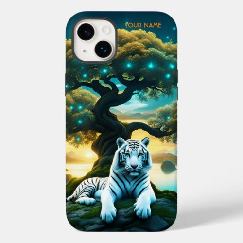 Fantasy Cute Vivid Tiger Life Tree Case_Mate iPhone 14 Plus Case