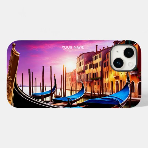 Fantasy Cute Vivid Venice Gondola Sunset  Case_Mate iPhone 14 Plus Case