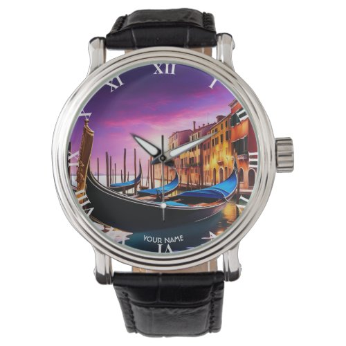Fantasy Cute Vivid Venice Gondola Sunset  Watch