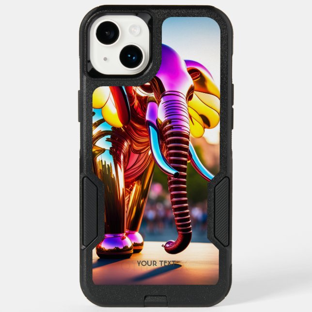 Fantasy Cute Vivid Vibrant Balloon Elephant Otterbox iPhone Case (Back)